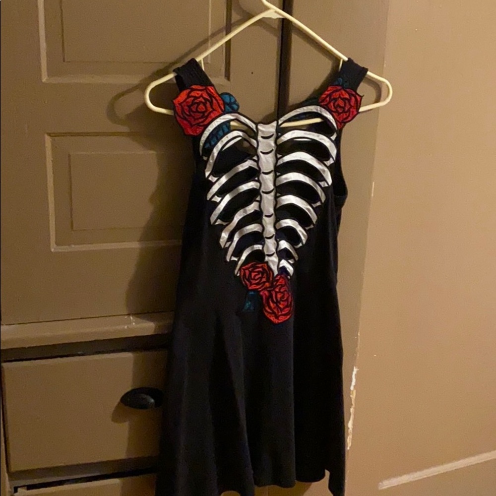 Open Back Skeleton Dress